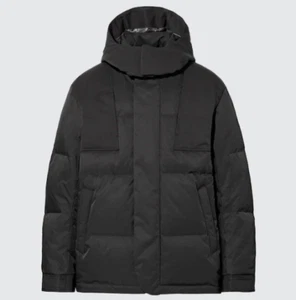 Uniqlo MEN +J Down Oversized Parka PUFFER COAT - Black XXL - Picture 1 of 15