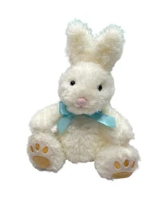 FAO Schwarz Peluche Nastro Blu Coniglietto 12” Pasqua Crema Bianco Morbido - Foto 1 di 9