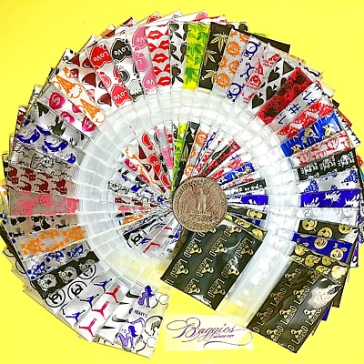 BaggiesSince1987 - 15125 Zip Seal Design Bags METALLIC 40 D MIX 100, 👀Details🔽 - Image 1 of 4