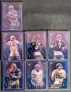 Midnight Bundle 7 Cards Peterson Favre Williams Manning Esiason Bradshaw Moss - Picture 1 of 15