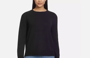 Ella Moss Maglione da donna girocollo, nero L - Foto 1 di 4