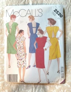 Vintage 1986 McCall's Dress Pattern 2520 Size 10 - Picture 1 of 2