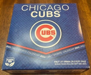 MLB Chicago Cubs 2024 täglicher Schreibtischkalender von Turner Fakten Quiz Baseball - Bild 1 von 3