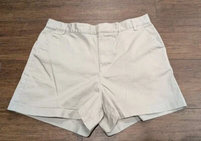 Pantalones Cortos Carolina Azul Elastizados Clásicos Beige Talla M Foto 1 de 4