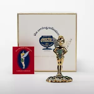 Arribas Disney Figurine with Swarovski Crystals Tinkerbell plus Plaque - Picture 1 of 6