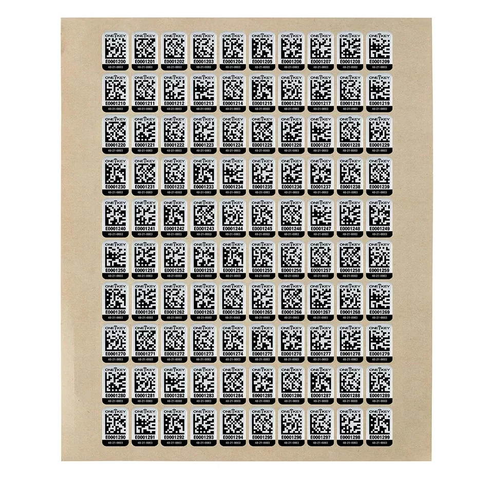 Milwaukee One-Key Asset Id Tag Small For Metal Surface (100Pc)