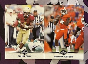 Dalvin Cook & Deshaun Watson Lot - 2017 Leaf Football - FSU/Clemson Rookie - Bild 1 von 2
