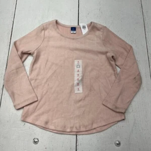 Old Navy Pink Cozy Pointelle Long Sleeve T-Shirt Girls Size Small NEW *Defects - Picture 1 of 8
