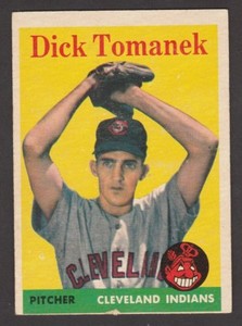 1958 TOPPS  BASEBALL  #  123  DICK TOMANEK   INV  J1851
