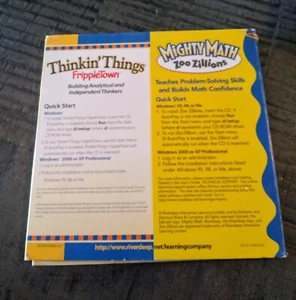 Thinkin Things FrippleTown Mighty Math Zoo Zillions PC/Mac CD-ROM Win95/98/Me/XP - Picture 1 of 6