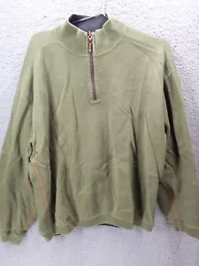 Tommy Bahama Herren Gr. XL 1/4 Zip Pullover Sweater olivgrün Freizeit - Bild 1 von 6