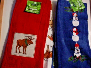 4 Weihnachtstücher - neue Küchentücher - Bild 1 von 2