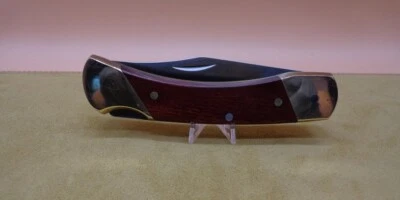 Faca de caçador vintage Uncle Henry Signature Schrade LB7 EUA e com bainha de temporizador antiga - Imagem 1 de 4