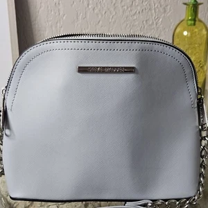 Y2K Steve Madden Blue B Maggie Glaze Medium Dome Crossbody Shoulder Chain 00'S - Picture 1 of 13