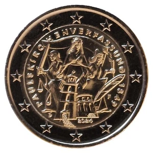 2 Euro Münze Deutschland 2024 Paulskirchenverfassung Gedenkmünze Sondermünze - Bild 1 von 1