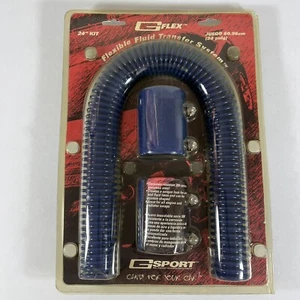G Flex 11010B Flexible Fluid Transfer System 24" Radiator Hose Kit w/ Blue Caps - Picture 1 of 8