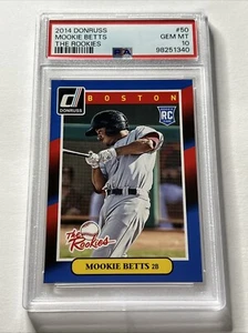 2014 Donruss The Rookies PSA 10 Gem Mint #50 Mookie Betts Boston Red Sox RC - Bild 1 von 6