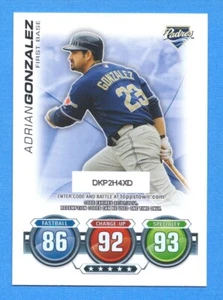 2010 Topps Update Attax Code Card Adrian Gonzalez Padres - Picture 1 of 1