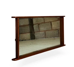 ESPEJO DANÉS DE TECA MEDIADOS DE SIGLO RETRO RARO BISELADO - Imagen 1 de 11