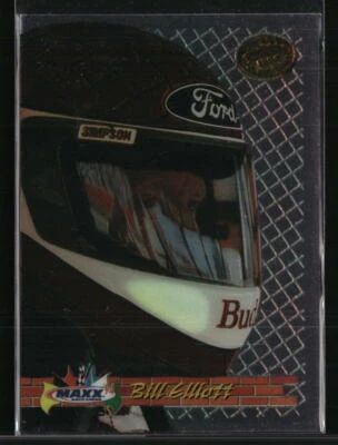 Bill Elliott 1994 Maxx Race Cards Clear Chrome #64 Racing Card - Image 1 of 2