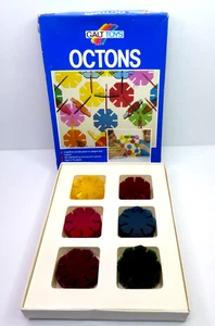 1983 Galt Toys Vintage Octons Interlocking Octagon Construction Shapes Retro - Picture 1 of 9