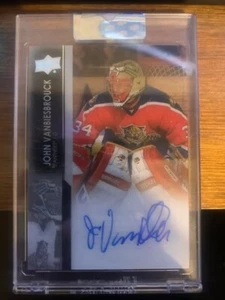 21-22 UD clear cut john vanbiesbrouck auto - Picture 1 of 2