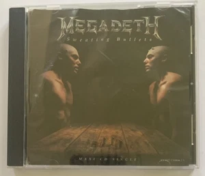 Megadeth -sweating Bullets 4 Track Single Signed By 3 Members  1992 Capitol Reco - Picture 1 of 3