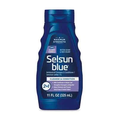 Selsun Blue 2in1 Antidandruff Shampoo & Conditioner New Cleaner Formula 11 Fl Oz - Image 1 of 2