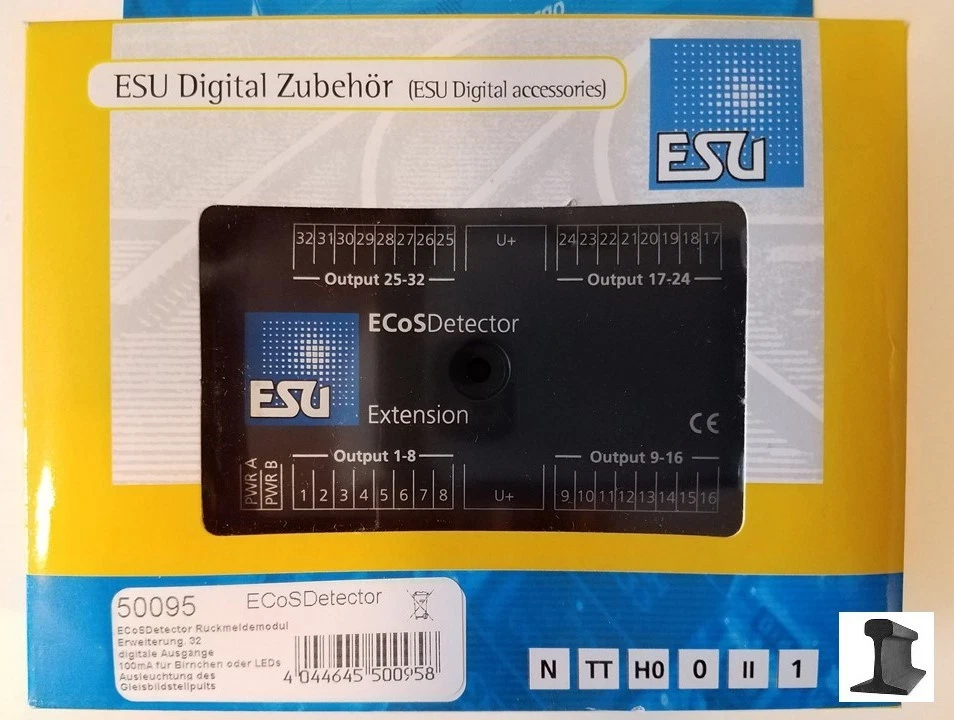ESU 50095 ECoSDetector Extension ~ 32 Channels Feedback Occupancy (LED, Bulbs) - Image 1 of 1