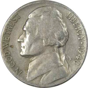 1948 Jefferson Nickel AG/G - Picture 1 of 2