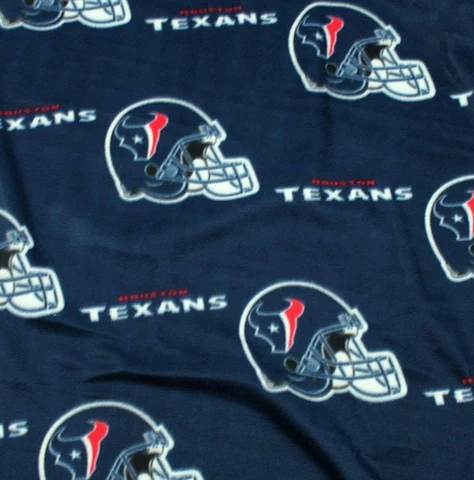 Houston Texans Fleece Throw Blankets 50"x60" Whip Stitched Cover