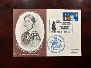 United Kingdom 1970 - 150 Yrs Florence Nightingale card stamp set London S.E.I. - Picture 1 of 1