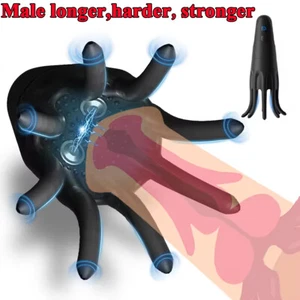 Male Penis Training Vibrator Glans Stimulator Blowjob Sex Toy Ejaculation Delay - Picture 1 of 24
