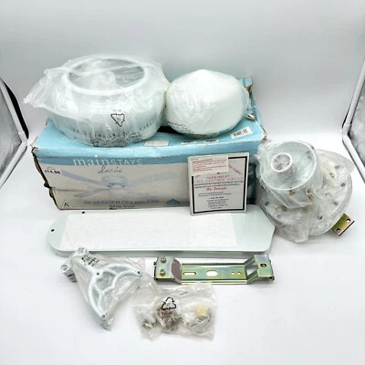 (Open Box) Mainstays 42" Hugger Ceiling Fan With Light White Finish 4 Blades - Image 1 of 4