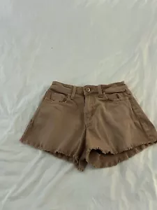 SO Good For Life Junior’s 1/25W Distressed Denim Shorts Medium Wash Brown 134 - Picture 1 of 6