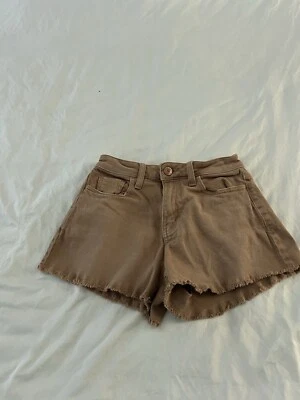 SO Good For Life Junior’s 1/25W Distressed Denim Shorts Medium Wash Brown 134 - Image 1 of 4