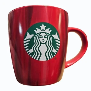 Starbucks Red Mug With Green Mermaid Logo 2022 - Picture 1 of 8