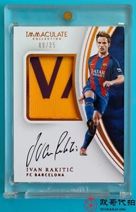 2017 Immaculate Barcelona Ivan Rakitić Sick Patch Auto 9/25 - Picture 1 of 2