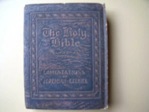 LAMENTATIONS of JEREMIAH-EZEKIEL leather bound miniature book - Picture 1 of 2
