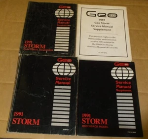 1991 Chevrolet Geo Storm Factory Service~Shop~Repair Manual~4 Volume~OEM~GM~91~ - Bild 1 von 11