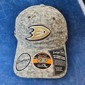 Cappello Zephyr Anaheim Ducks Clean Up OHT digitale mimetico cinturino regolabile berretto papà - Foto 1 di 10