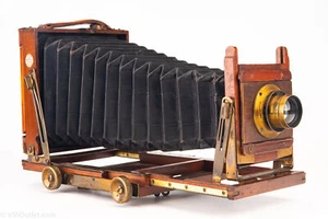 Thornton Pickard Imperial Triple Extension 3¼×4¼'' 1/4 Plate Camera w Lens V23 - Picture 1 of 10