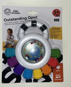 Baby Einstein Outstanding Opus The Octopus Sensory Rattle & Teether Multi-Use To - Picture 1 of 5