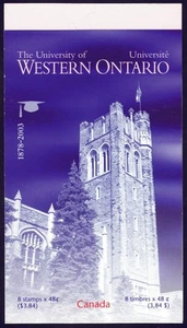Canada sc#1974a University of Western Ontario, Booklet Bk268b, Mint-NH - Picture 1 of 2