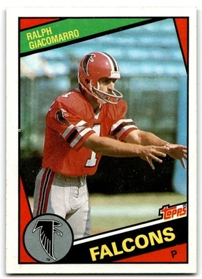 1984 Topps Ralph Giacomarro Rookie Atlanta Falcons #214 - Image 1 of 2