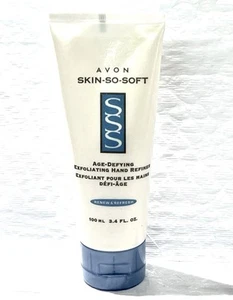 Refinador de manos exfoliante antiedad Avon Skin So Soft 3,4 fl oz renovar y refrescar - Imagen 1 de 2