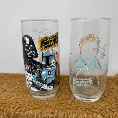 Lote de 2 óculos Burger King Star Wars vintage 1980 Império SUPER DESBOTADO CONTRA-ATACA - Imagem 1 de 4