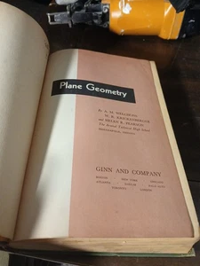 📖  Plane Geometry by Welchons Krickenberger Pearson • 1965 HC  - Picture 1 of 5