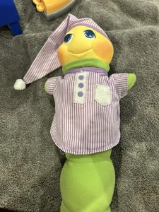 Vintage 1984 Hasbro Bradley Green Gloworm  Doesn’t Light Up. Music Works - Picture 1 of 2