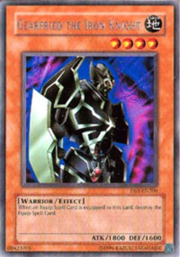 Gearfried the Iron Knight - DB1-EN204 - Rare - Unlimited Edition - Heavily Playe - Image 1 of 1